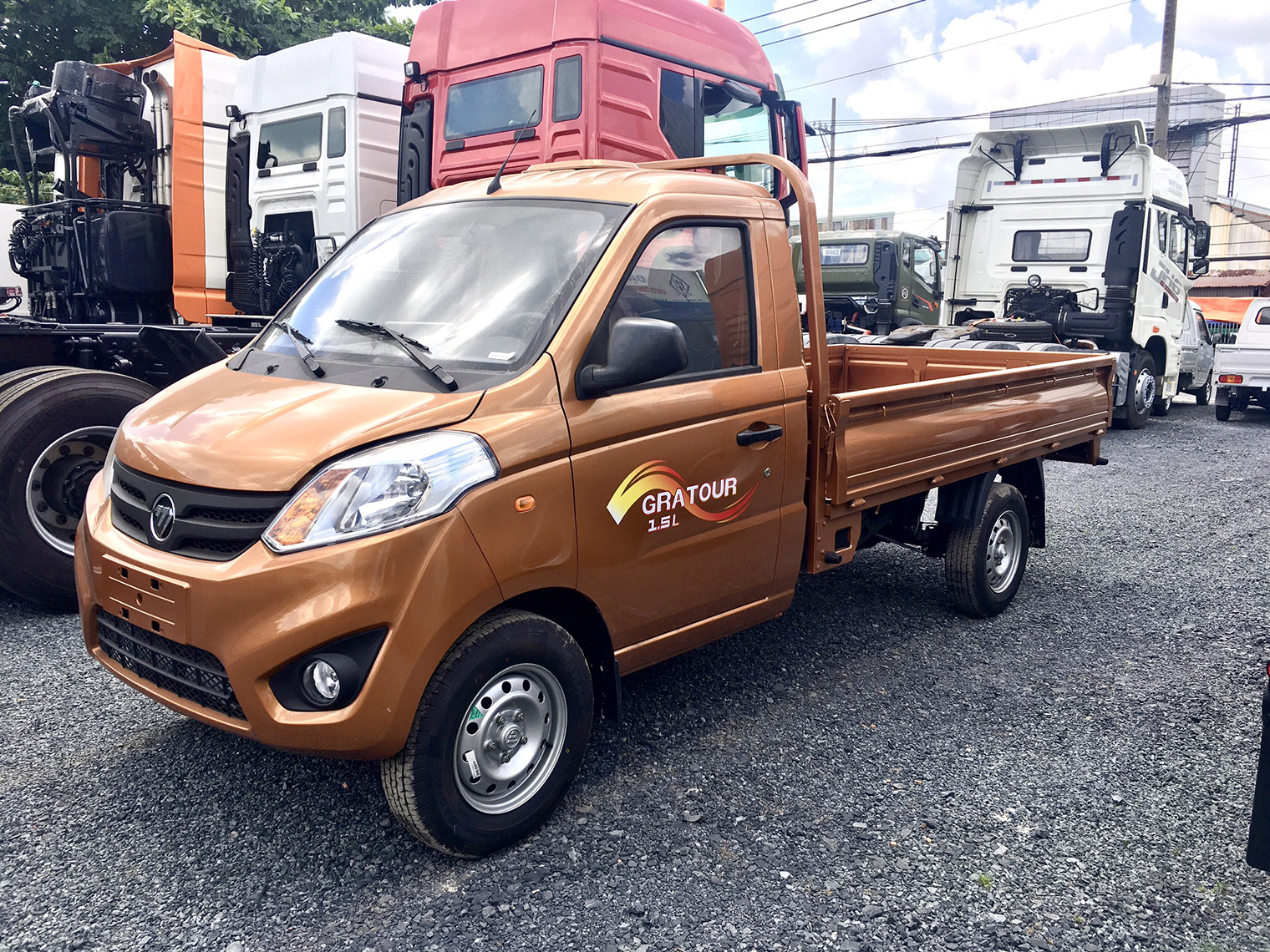 Xe Foton Gratour cabin đơn thùng lửng
